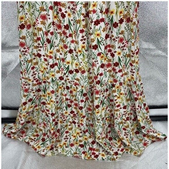 Lost + Wander Floral Maxi Renee Smocked Off Shoulder Bell Sleeves Fairy Cottage - Picture 5 of 12